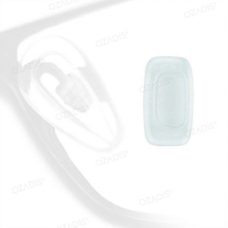 Monobloc silicone nose pads