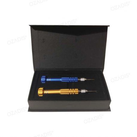 Set of screwdrivers in case